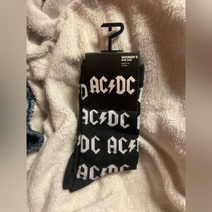 AC/DC Black and White Women's Socks
